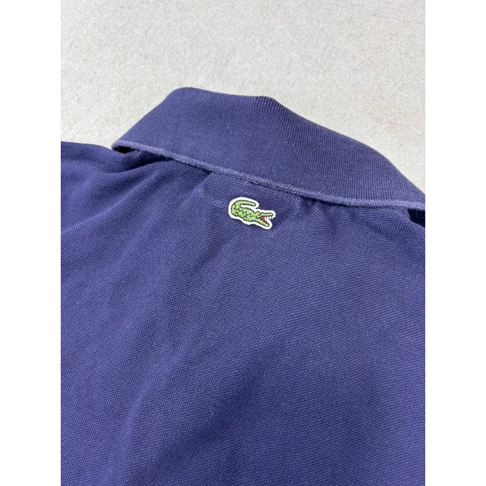 Women's Lacoste‎ Embroidered Cotton Pique Polo Navy Size 34 Small - Picture 4 of 7